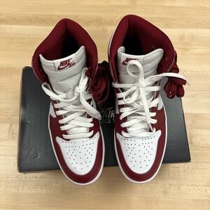 Nike - Air Jordan 1 Retro High OG ~ Artisanal Red and White Sneakers Size:11